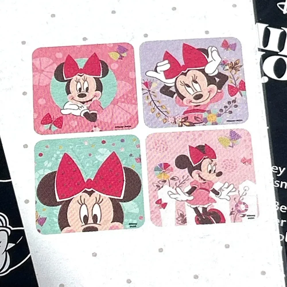 NEW (8) Disney Minnie Mouse Bathtub Tub Textured Non-Slip Treads (2pks of 4)